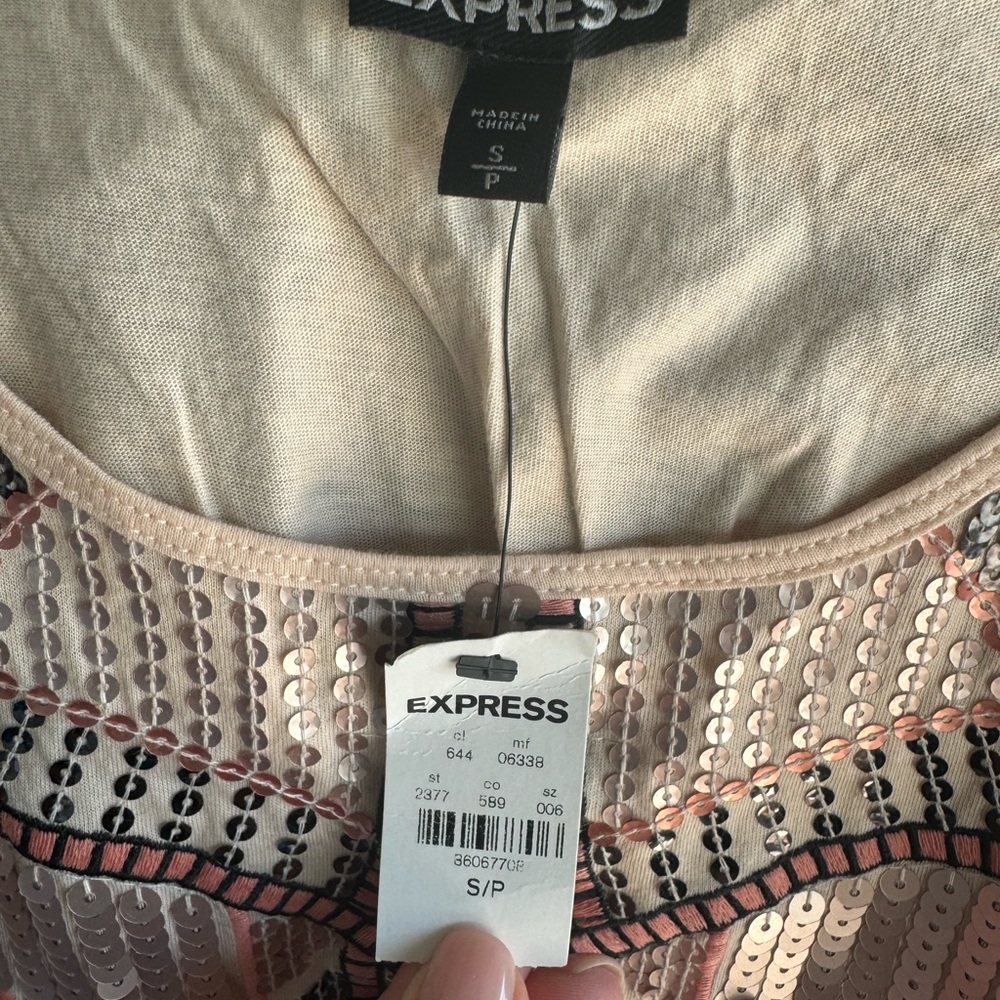 Express fancy tank. New, never worn.